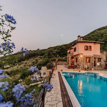 Elysian Luxury Villa Pelion Tsagarada Exterior photo